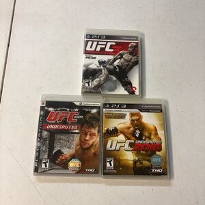 Sony PlayStation 3 UFC UnDisputed 3, 2009 and 2010 games Lot of 3